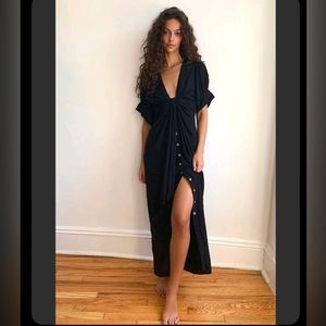 Free People Endless Summer Vintage Button Midi Dress